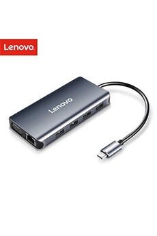 Station d'accueil USB Hub Lenovo 8-en-1 USB C vers USB C USB 3.0 USB 2.0 VGA LAN port HDMI