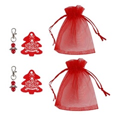 Sacs-Cadeaux Carte de Noël Porte-Clés Pendentif pour Décoration de Fête