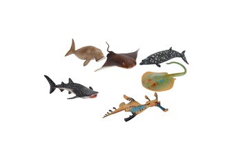 Autre jeux éducatifs et électroniques AUCUNE 6pcs simulation marine life model solide statique animal marin décoration jouet - multicolore
