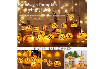 Autres jeux créatifs AUCUNE Halloween pumpkin lights led string accessoires de décoration - multicolore