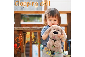 Peluche AUCUNE Cadeau de chiot jouet en peluche chant animal musical interactif chien pour des enfants - multicolore