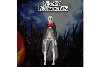 Autres jeux créatifs AUCUNE Halloween mariage marié accessoires fête décoration crâne humain squelette anatomique - noir
