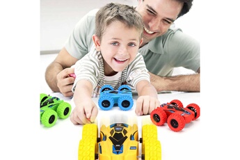 Voiture AUCUNE Voiture de cascadeur double face pour enfants petite voiture jouet cross country-véhicule dumper - multicolore