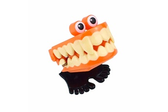 Autre jeux éducatifs et électroniques AUCUNE Halloween clockwork gift wind up tooth bounce jouet jouets éducatifs - orange