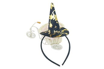 Autres jeux créatifs AUCUNE Halloween décoration sorcière bandeau chapeau de poin ty pince à cheveux - multicolore