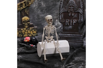 Autres jeux créatifs AUCUNE Décoration halloween os en plastique squelette complet du corps avec articulations articulées 40cm - multicolore