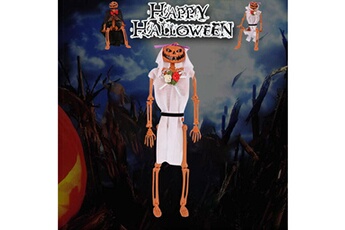 Autres jeux créatifs AUCUNE Halloween citrouille accessoires fête décoration crâne humain squelette anatomique - blanc