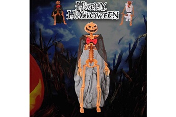 Autres jeux créatifs AUCUNE Halloween citrouille accessoires fête décoration crâne humain squelette anatomique - noir