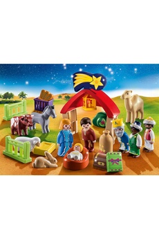 Figurine pour enfant PLAYMOBIL Playmobil 70259 - calendrier de l'avent 1.2.3 animaux et mangeoire