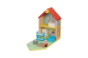 Figurine de collection GIOCHI PREZIOSI Peppa pig maison classique en bois et 1 personnage