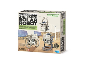 Autre jeux éducatifs et électroniques 4M 4 m 3 en 1 eco ingénierie mini solaire robot jouet