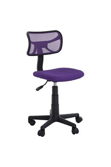 fauteuil de bureau idimex chaise de bureau pour enfant milan, violet