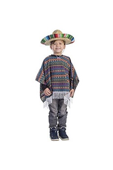 Déguisement enfant Dress Up America Dress up america - 787-s - poncho mexicain pour enfant - 4-6ans - taille 107cm - multicolore