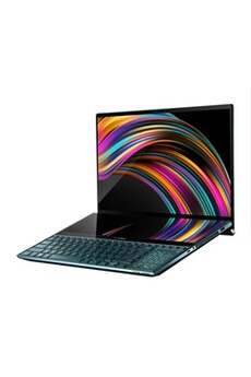 ZenBook Pro Duo UX581LV H2001R - Intel Core i7 - 10750H / 2.6 GHz - Win 10 Pro - GF RTX 2060 - 16 Go RAM - 1 To SSD NVMe - 15.6" OLED écran tactile
