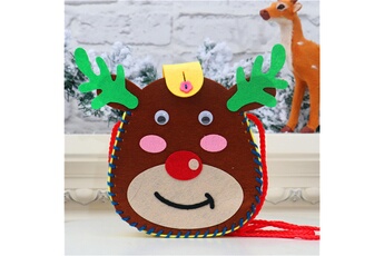 Autre jeux éducatifs et électroniques AUCUNE Noël enfants bricolage jouets éducatifs sac à bandoulière cadeau de matériel bonbons - multicolore