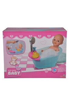 Poupée Simba Toys Simba toys 105560123 - new born baignoire bébé poupée baignoire