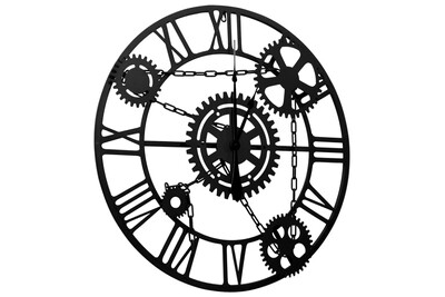 Horloges Generique Icaverne Horloges Murales Contemporain Horloge Murale Marron 80 Cm Metal Darty