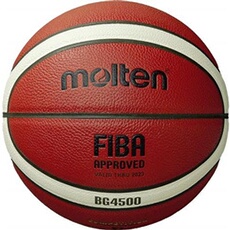 match de basket BG4500 cuir rouge taille 7