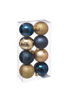 Fééric Lights & Christmas Sapin de noël Féérie - Kit décorations pour sapin 8 Pièces Bleu et or La maison des couleurs