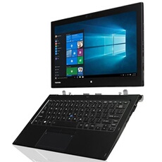 PC Portable 12.5 Toshiba Portégé Z20T C 8Go SSD 256Go Intel Core M5-6Y54 1,10Ghz Avec Webcam