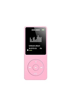 Baladeur MP3 / MP4 Musique sonore sans perte Carte TF 70 heures-Rose