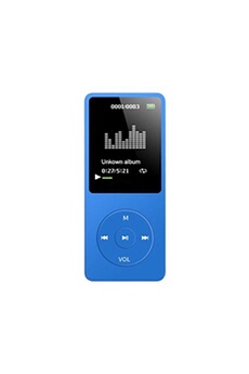 Baladeur MP3 / MP4 Musique sonore sans perte Carte TF 70 heures-Bleu
