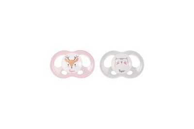 Tetine Tigex 2 Sucettes Soft Touch Silicone Taille 0 6 M Biche Chat Fille Darty Tetine Tigex 2 Sucettes Soft Touch Silicone Taille 0 6 M Biche Chat Fille Darty