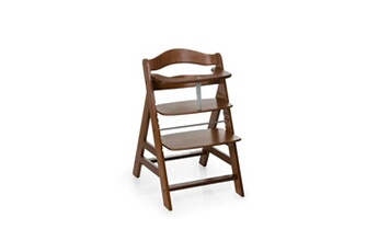 Chaises hautes et réhausseurs bébé Hauck Chaise haute en bois pour bébé évolutive alpha + / walnut