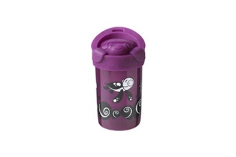 Autre accessoire repas bébé Tommee Tippee Tommee tippee tasse anti-chute super cup avec couvercle - déco violet