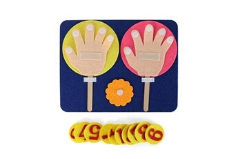 Autre jeu de plein air Totalcadeau Support en forme de mains pour apprendre à compter jeu montessori