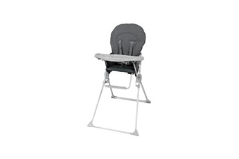 Chaises hautes et réhausseurs bébé Bambisol Bambisol chaise haute fixe avec tablette réglable en profondeu grise
