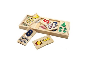 Puzzle Totalcadeau Puzzle fabriqué en bois chiffres à associer jeu montessori