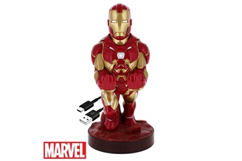 Figurine pour enfant Cable Guy Figurine marvel iron man cable guy - compatible manette xbox one / ps4 / smartphone et autres