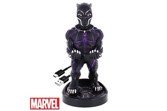 Figurine pour enfant Cable Guy Figurine marvel black panther cable guy - compatible manette xbox one / ps4 / smartphone et autres
