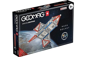 Autres jeux de construction Geomag Geomag- édition spéciale rocket nasa construction magnétique, 810, blanc, gris, rouge, 84 pièces