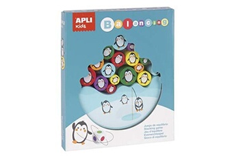 Autres jeux créatifs Apli Kids Apli kids 17203 - jeu d'équilibre en bois - balancier - thème pingouins