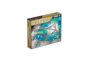 Jeux classiques Geomag Geomag- color classic glitter jeu de construction magnetique, gm201, 30 pièces