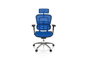 hjh OFFICE Fauteuil de bureau Hjh Office Siège / fauteuil direction ergohuman edition tissu maille bleu office