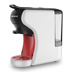 CAF-SS-5675 - Machine à café - 19 bar - blanc/noir/rouge