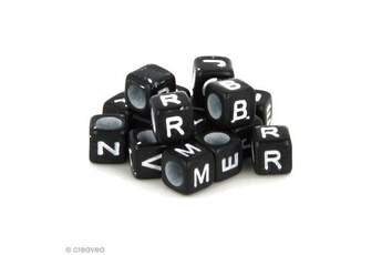 Autres jeux créatifs Artemio Perles alphabet cubes - noir et blanc - 6 mm - 300 pcs environ