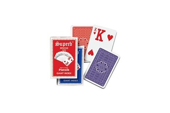 Jeux de cartes Piatnik Piatnik jeu de 55 cartes superb 2 index geant multicolore