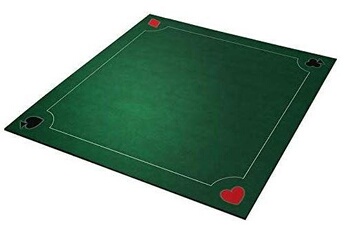Poker GENERIQUE Loisirs nouveaux tapis multi 70 x 70 jeux coeur de pique excellence vert
