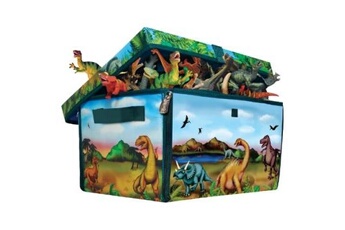Figurine de collection GENERIQUE Dam sprl boite de rangement et tapis de jeu dinosaures
