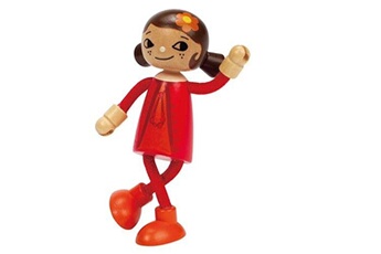Figurine de collection Hape Hape maison de poupée en bois poupée mère 12 cm rouge
