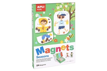 Autres jeux créatifs Apli Set de 24 magnets apli kids les saisons