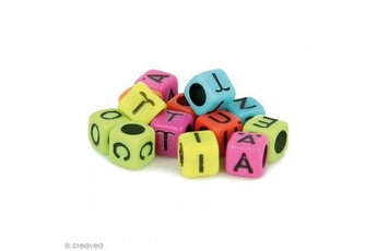 Autres jeux créatifs Artemio Perles alphabet cubes - multicolore - 6 mm - 300 pcs environ