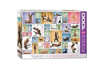 Puzzle GENERIQUE Yoga cats - 1000 pcs - 9+ - 6000-0953