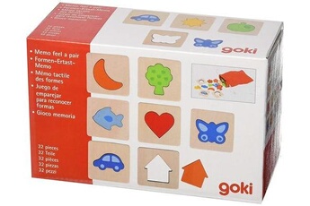 Jeu de stratégie Goki Goki palpar formes, jeu de mémoire en bois, 32 pièces (56968.0)