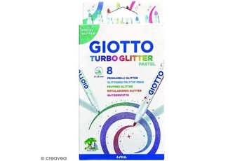 Peinture et dessin (OBS) GIOTTO'S Feutres turbo glitter giotto - pastel - 8 pcs