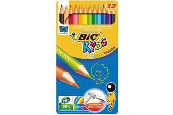 Autres jeux créatifs GENERIQUE Bic ecolution kids evolution boite métal 12 crayons de couleur